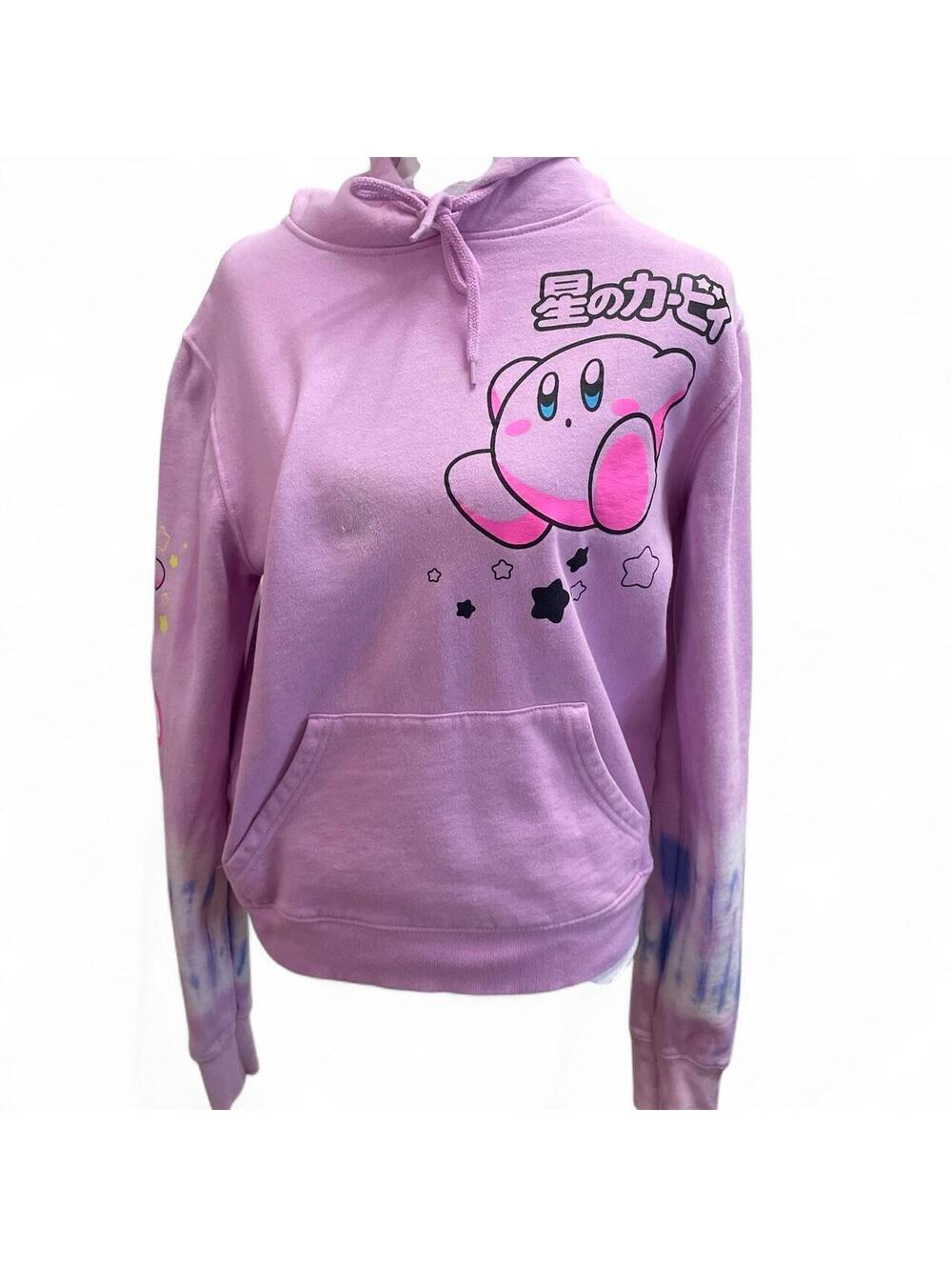 Official Nintendo Kirby pink hoodie with cute design